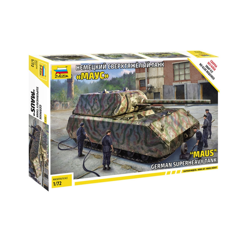 Char Allemand "Super Lourd" MAUS - Sans colle - ZVEZDA 5073 - 1/72