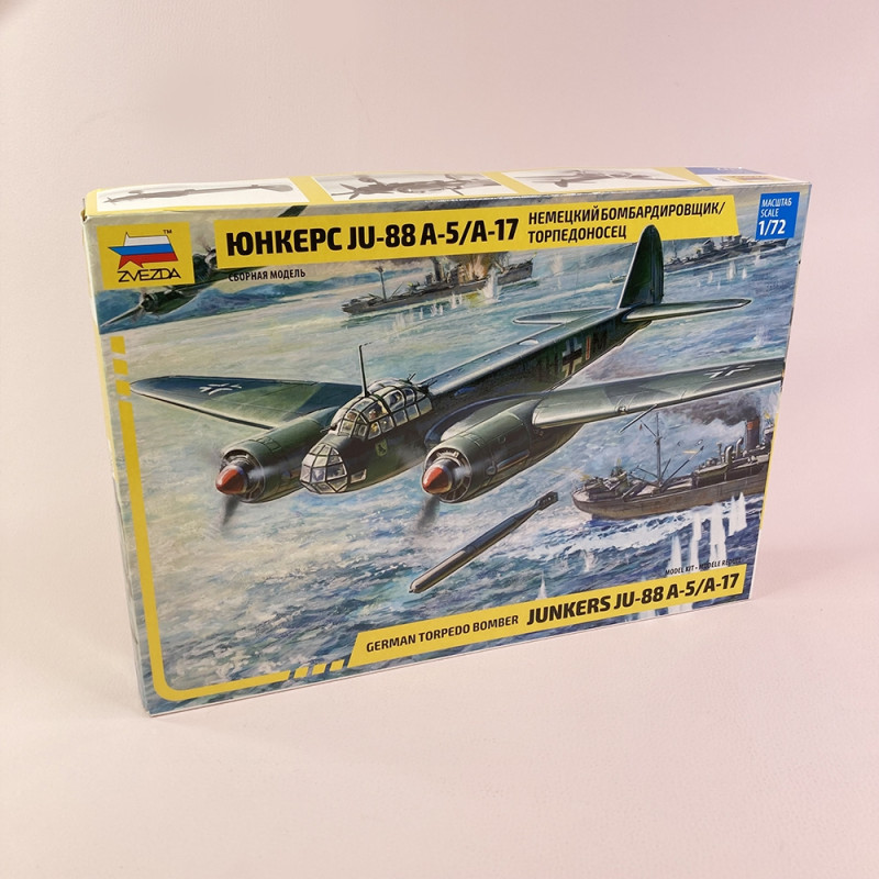 Maquette Avion ZVEZDA Junkers Ju-88 A-5/A-17 - Échelle 1/72 - Réf 7284 - Neuf