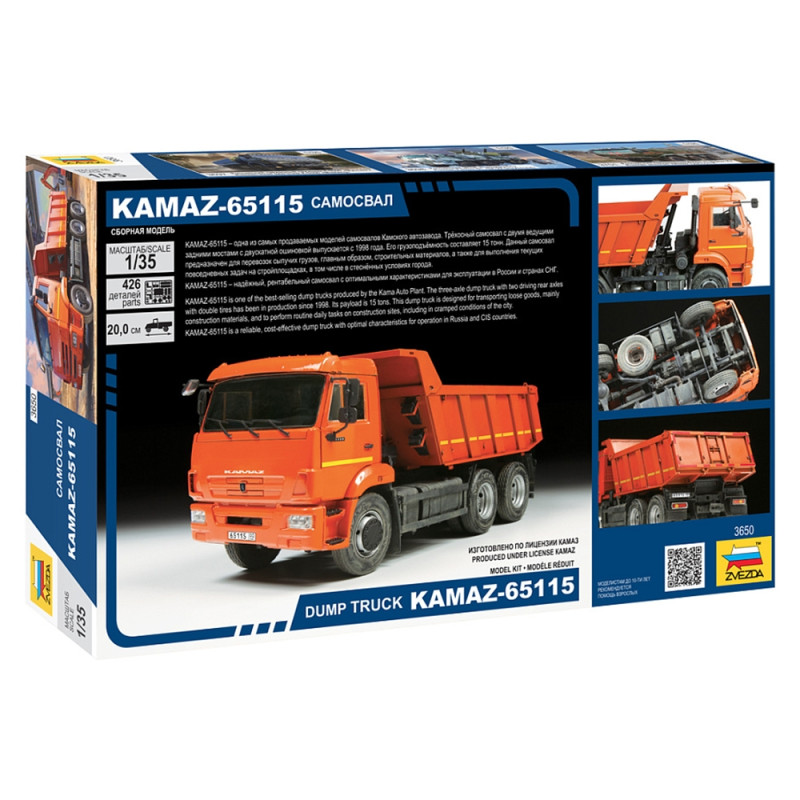 Camion Benne KAMAZ 65115 - ZVEZDA 3650 - 1/35