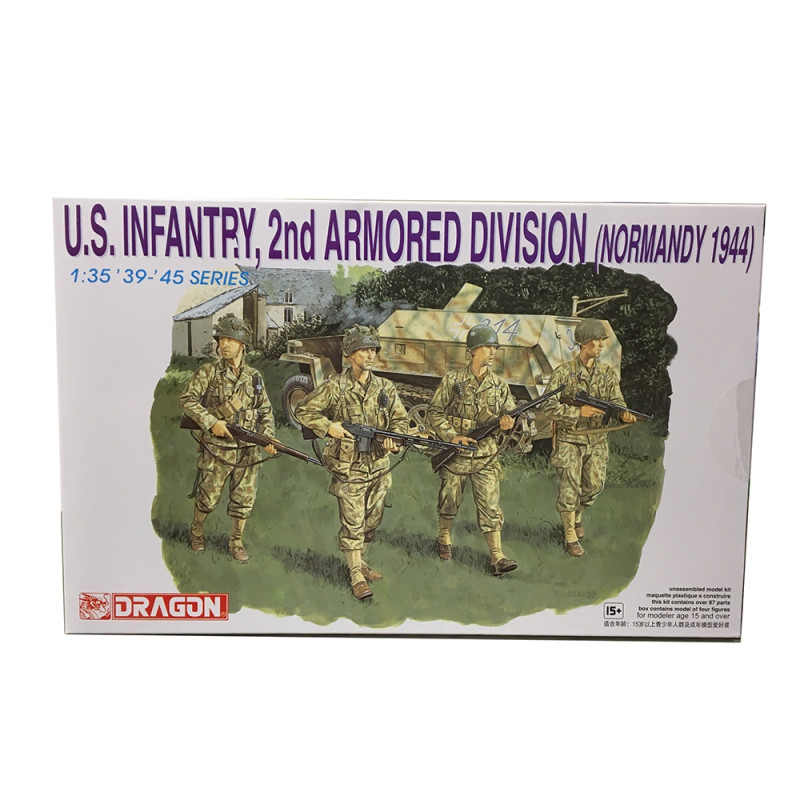 Infanterie US, 2nde division armée, Normandie 1944 - DRAGON 6120 - 1/35