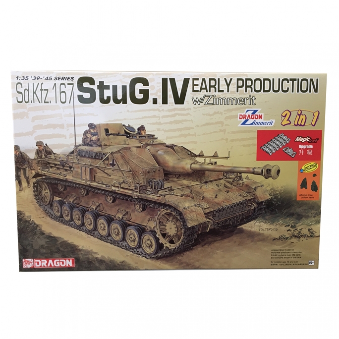 Char StuG IV Début de Production, 2 en 1 - DRAGON 6615 - 1/35