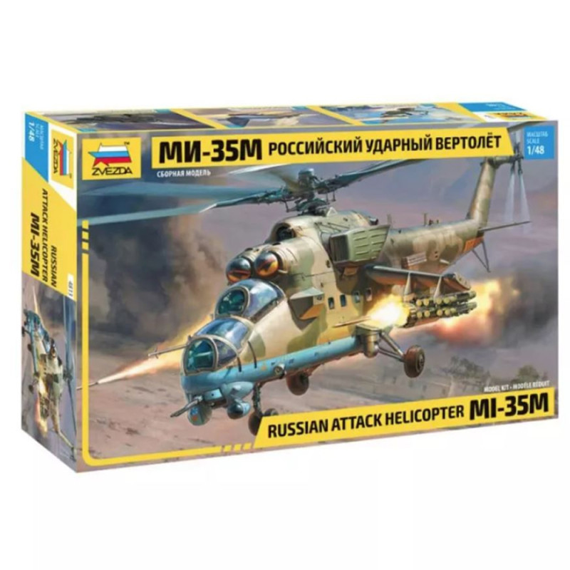 Hélicoptère de combat Russe MI-35M - ZVEZDA 4813 - 1/48