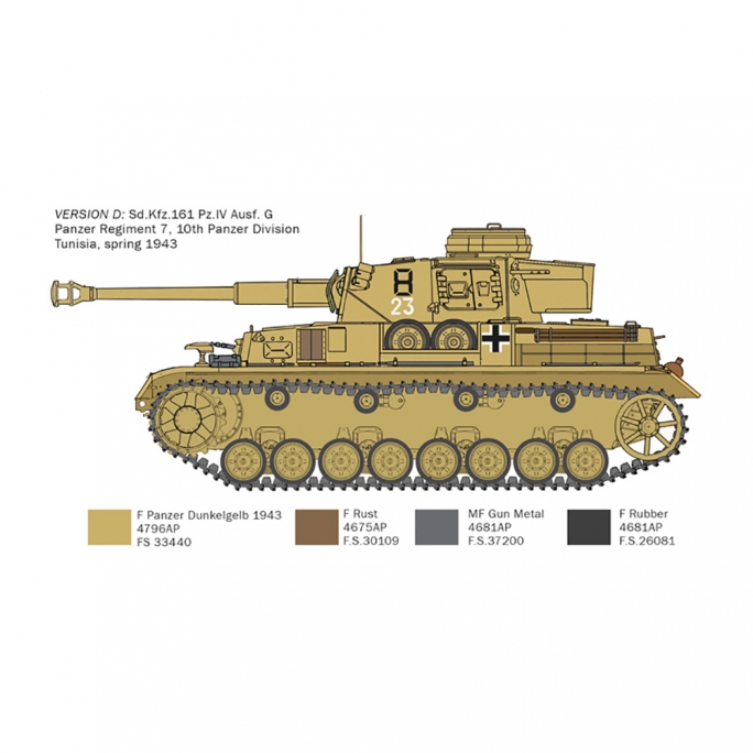 Panzer IV F1/F2/G Afrika Korps - ITALERI 6593 - 1/35