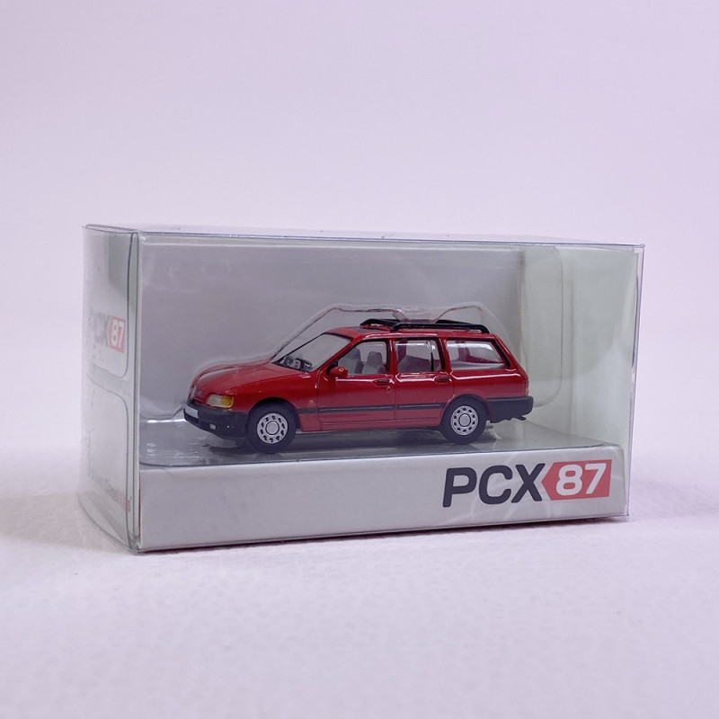 Ford Sierra Break Rouge - PCX870281 - HO 1/87