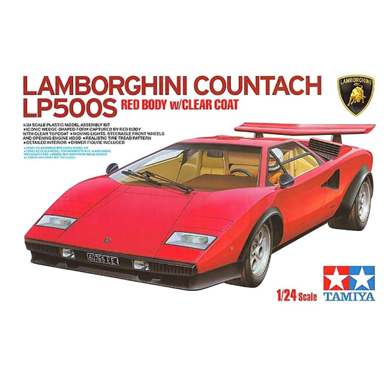 Voiture Lamborghini Countach LP500S  - 1/24 - TAMIYA 25419