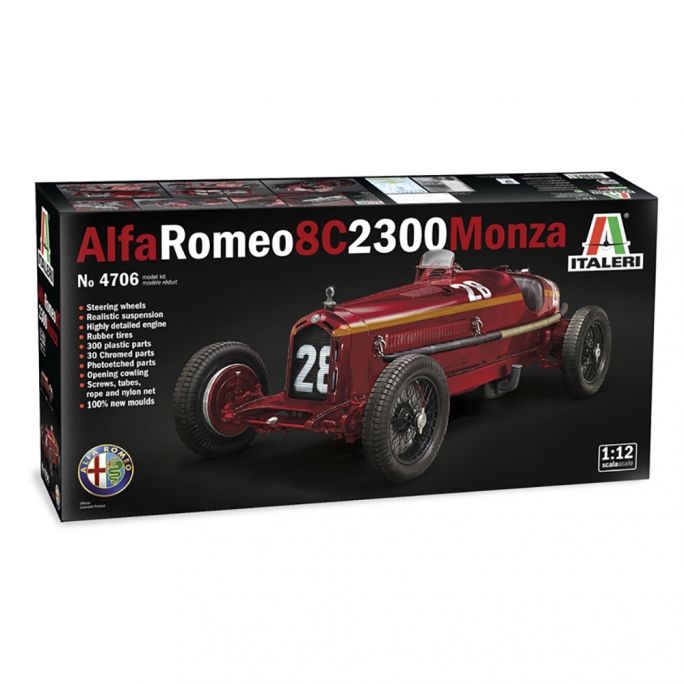 Voiture Alfa Romeo 8C 2300 Monza - 1/12 - ITALERI 4706