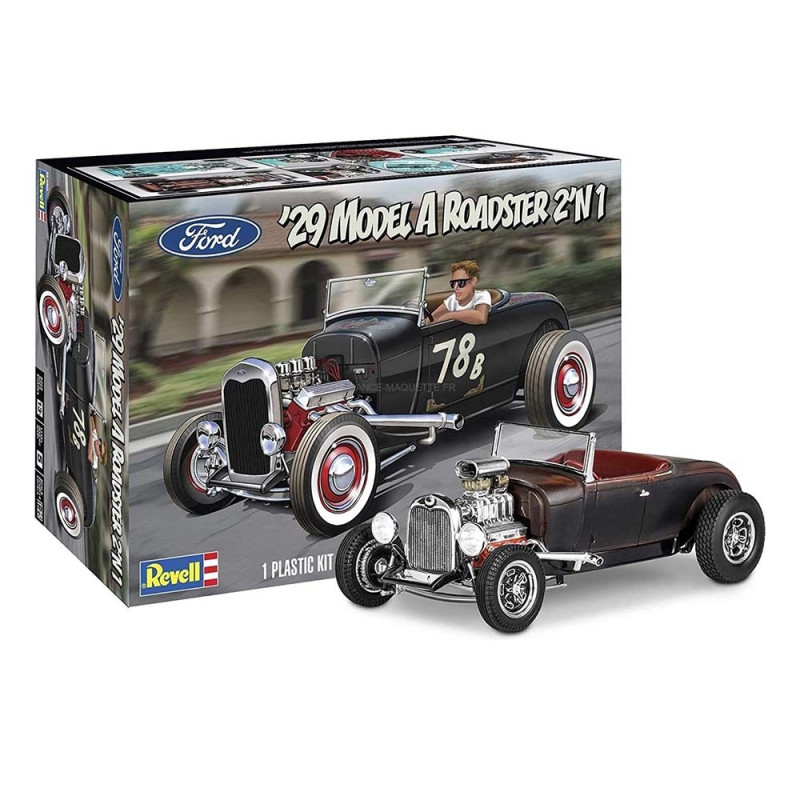 Ford Model A Roadster Street Rod, 1929 - REVELL 14463 - 1/25