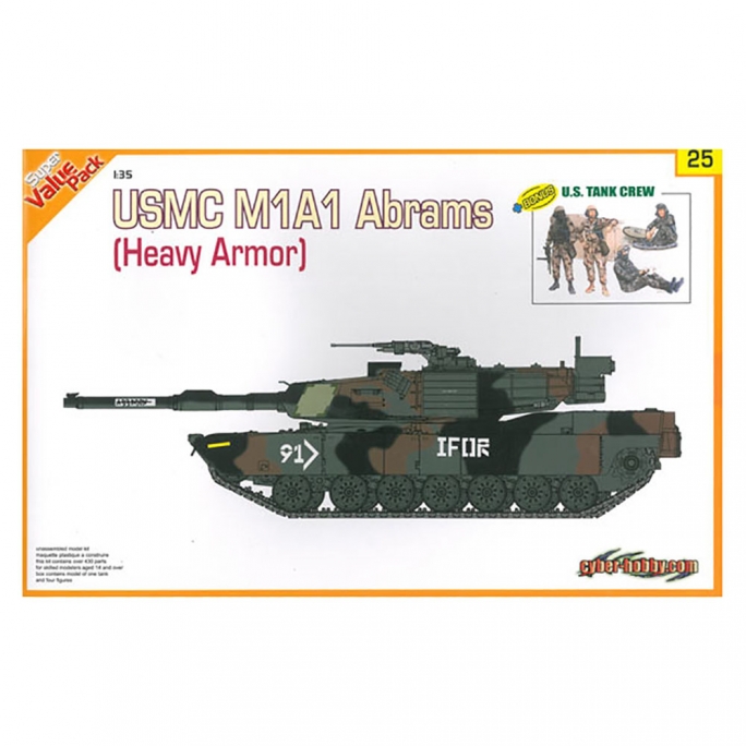 Tank USMC M1A1 Abrams  - 1/35 - DRAGON 9125