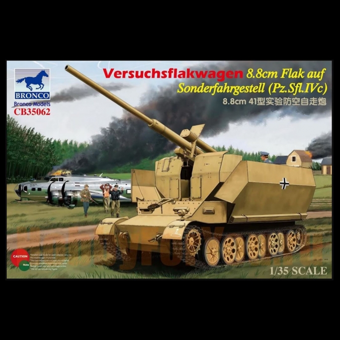 Tank Versuchsflakwagen 8.8cm Flak 41  - 1/35 - BRONCO 35062