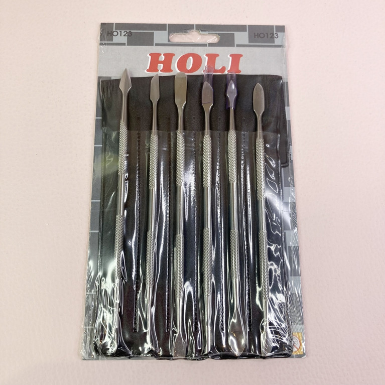 Outils spatules / Couteaux de maquettiste, en métal, (x6) - HOLI HO123