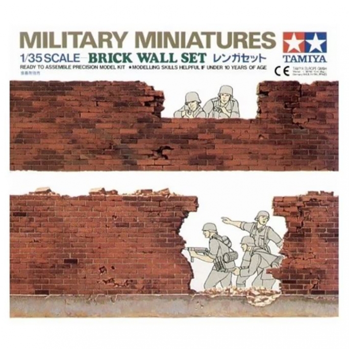 Mur en brique pour scène  - 1/35 - TAMIYA 35028
