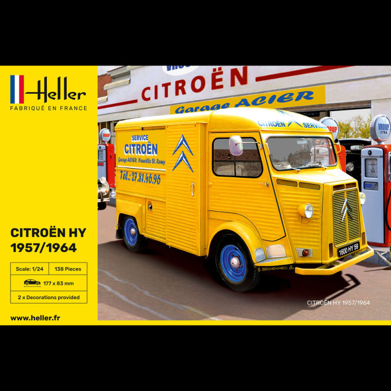 Citroën HY Tube, 1957 / 1964 - HELLER 80744 - 1/24