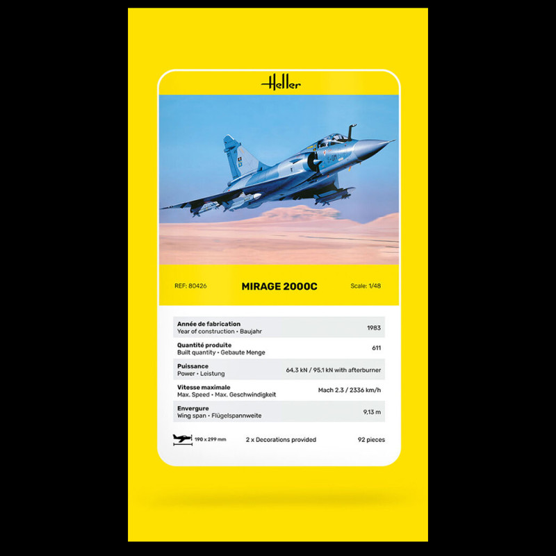Mirage 2000 C - HELLER 80426 - 1/48