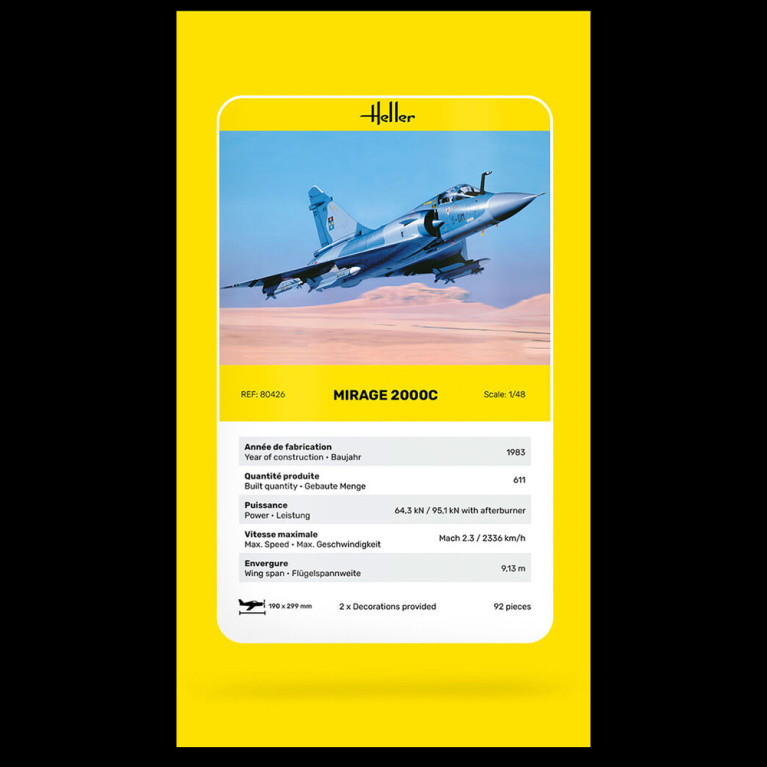 Mirage 2000 C - HELLER 80426 - 1/48
