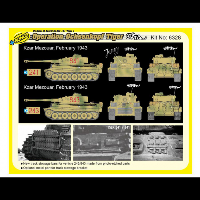 Char Tiger 1, Pz.Kpfw Ausf.E Sd.Kfz 181 - DRAGON 6328 - 1/35