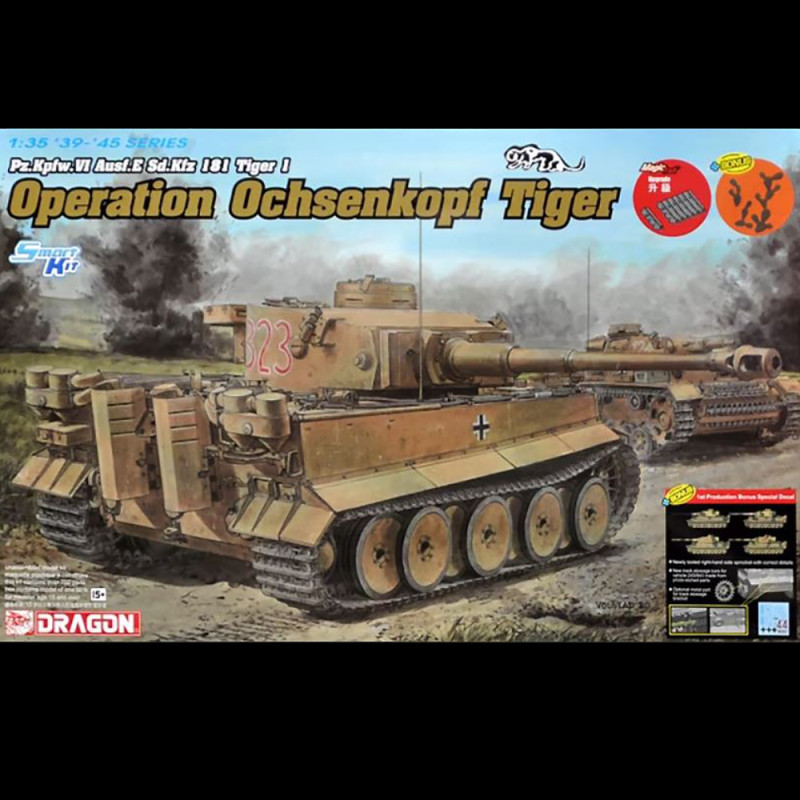 Char Tiger 1, Pz.Kpfw Ausf.E Sd.Kfz 181 - DRAGON 6328 - 1/35