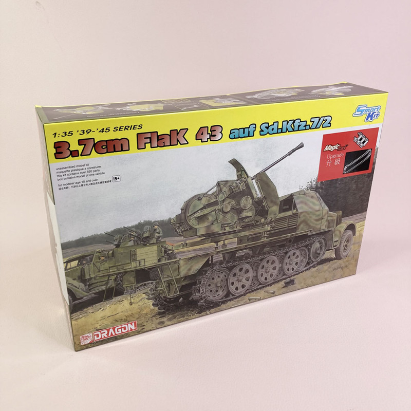 Semi Chenilles Sd.Kfz.7 + Canon antiaérien 3.7cm Flak 43 - DRAGON 6553 - 1/35