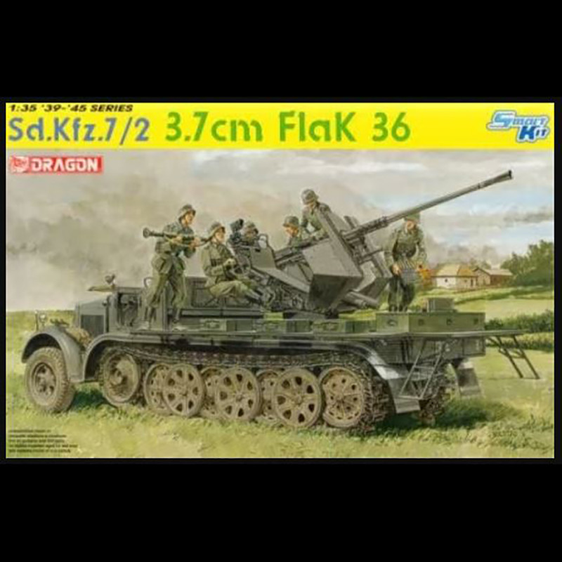 Semi Chenillé Sd.Kfz.7 + Canon Flak 36 de 3,7 cm - DRAGON 6541 - 1/35