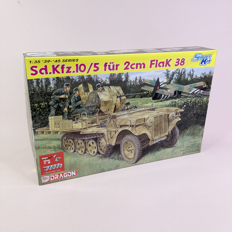 Halftrack Sd.Kfz.10 + Canon FlaK38 2 cm - DRAGON 6676 - 1/35