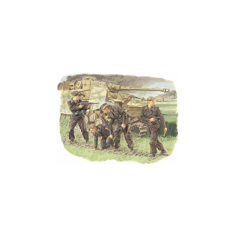 Equipage de char Allemand, Survivants 1943 - DRAGON 6129 - 1/35