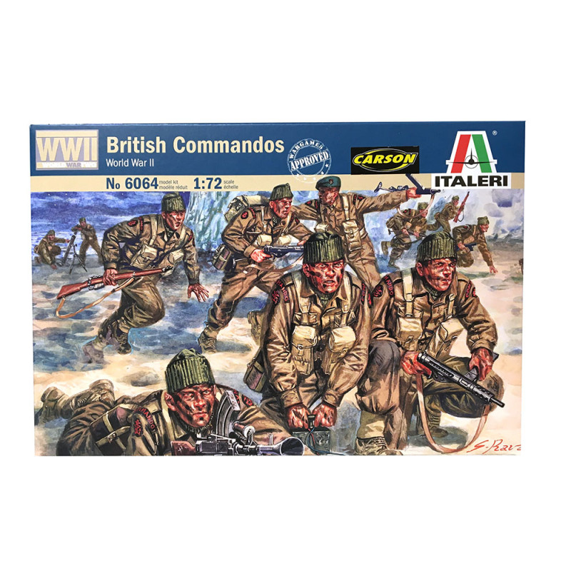 Figurines Commandos Britanniques WW2 Italeri 6064 échelle 1/72 - Neuf Boîte Non Ouverte