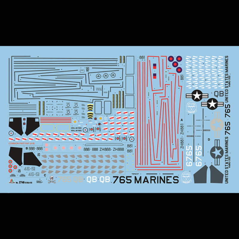 Avion de Transport Militaire C-130J C5 HERCULES - ITALERI 2746 - 1/48