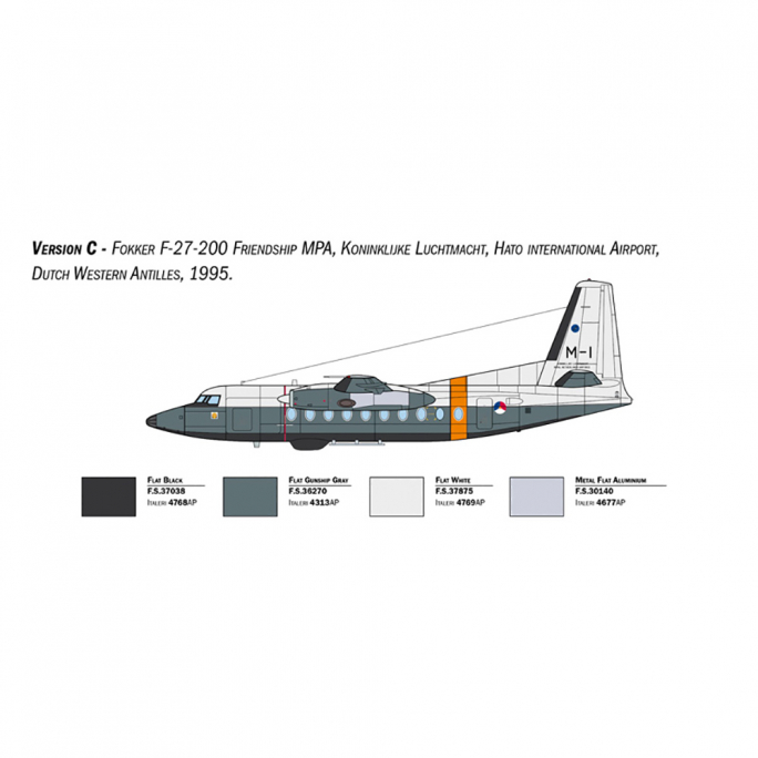 Avion Fokker F-27 Patrouille Maritime - ITALERI 1455 - 1/72