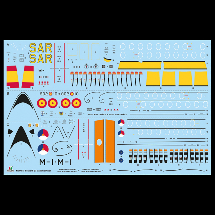 Avion Fokker F-27 Patrouille Maritime - ITALERI 1455 - 1/72