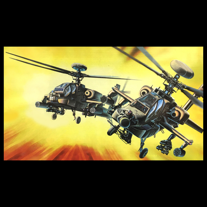 Hélicoptère AH-64 Apache - 1/72 - HOBBY CRAFT 2204