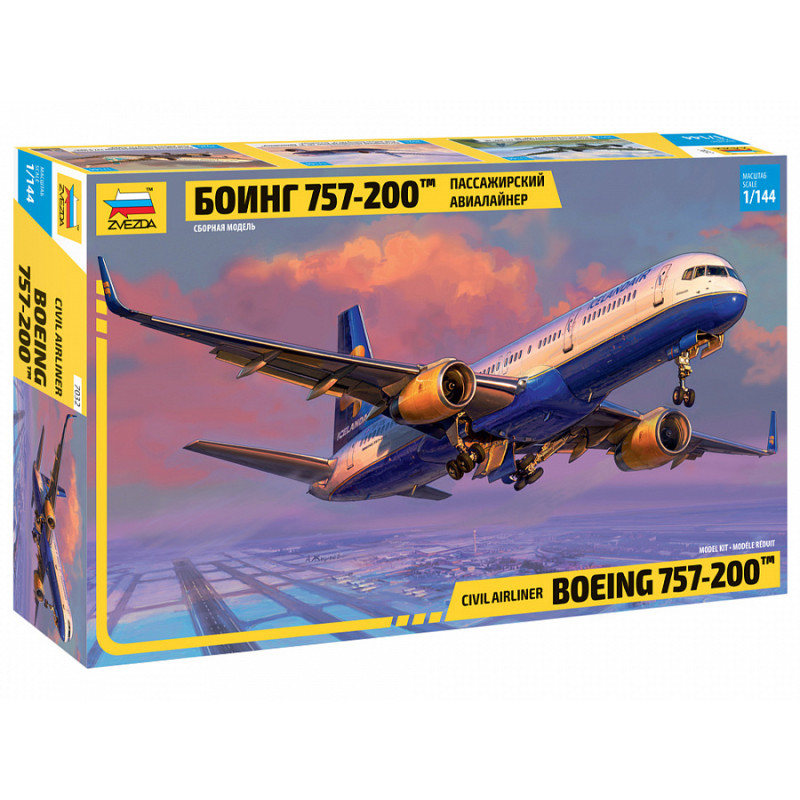 Avion Boeing 757-200 civil airline - 1/144 - ZVEZDA 7032