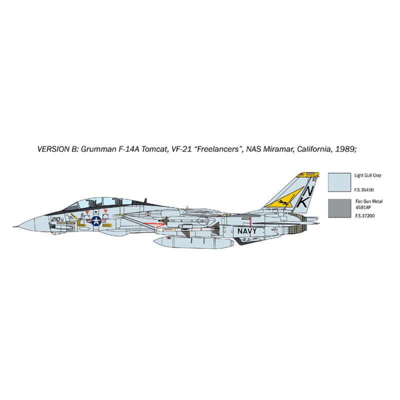 Avion F-14A Tomcat - 1/72 - ITALERI 1414