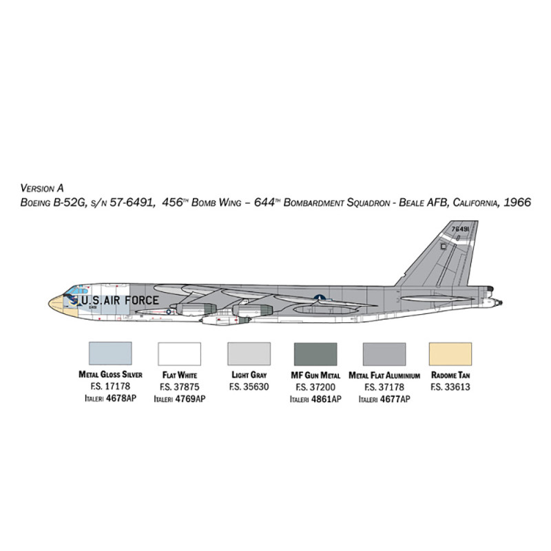 Avion B52G Stratofortress  - 1/72 - ITALERI 1451