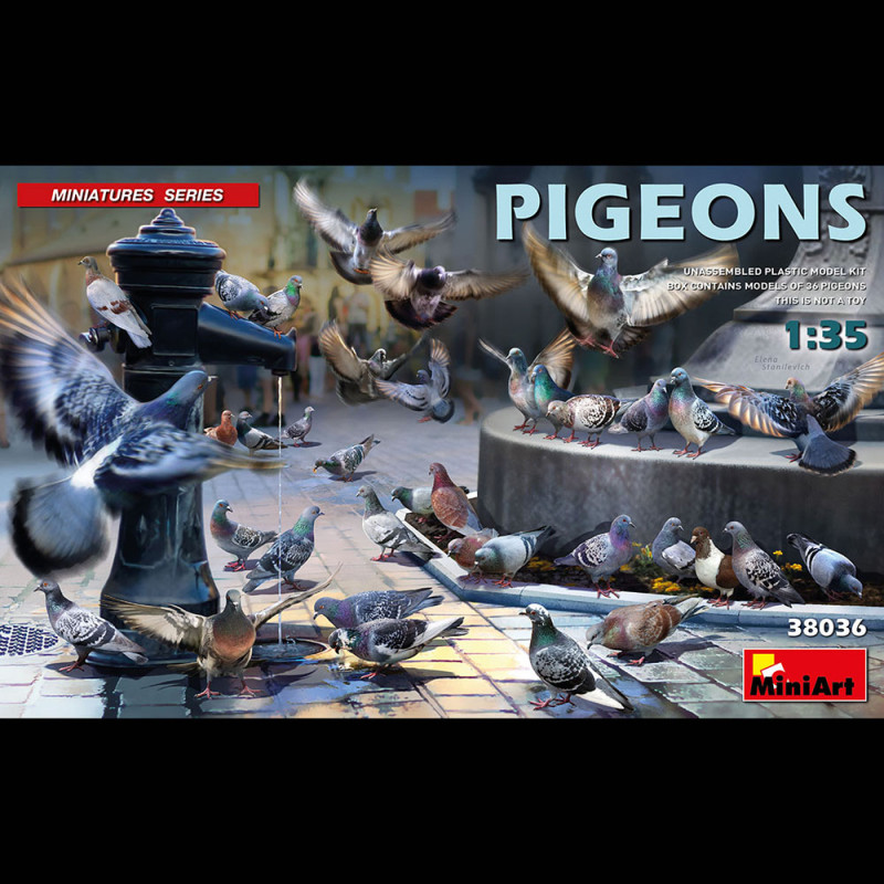 Set de pigeons  - 1/35 - MINIART 38036