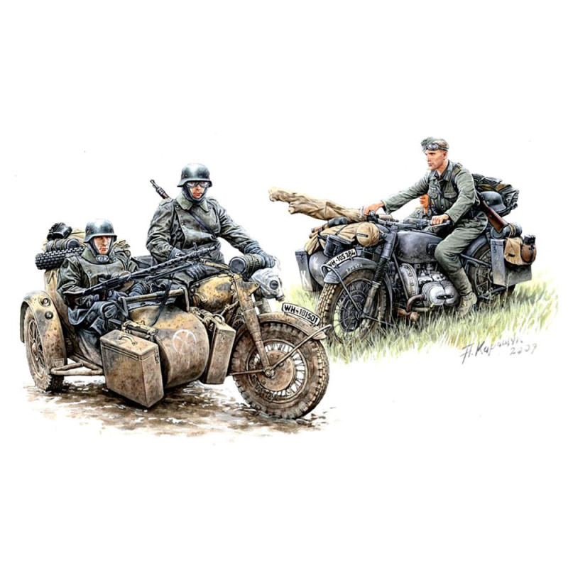 Sidecar allemand   - 1/35 - MASTER BOX 3548