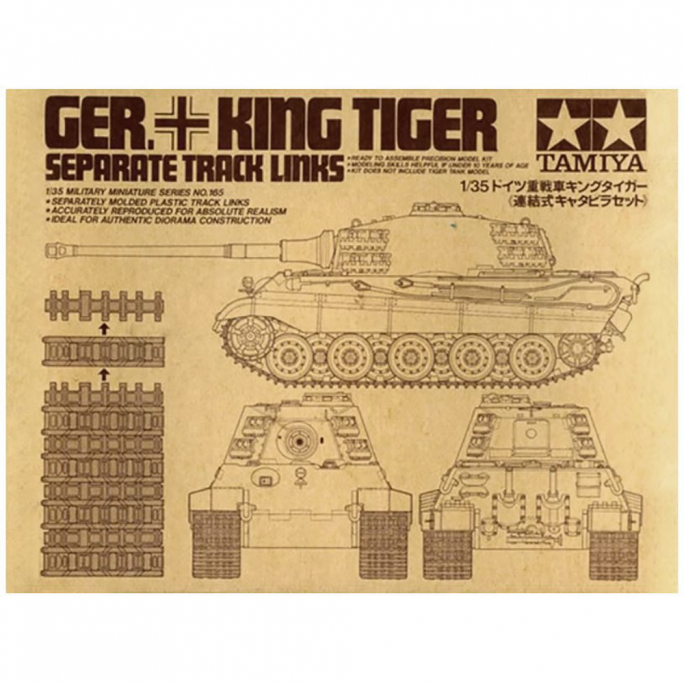 Chenilles King Tiger  - 1/35 - TAMIYA 35165