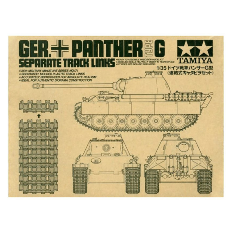 Chenilles patins Panther  - 1/35 - TAMIYA 35171