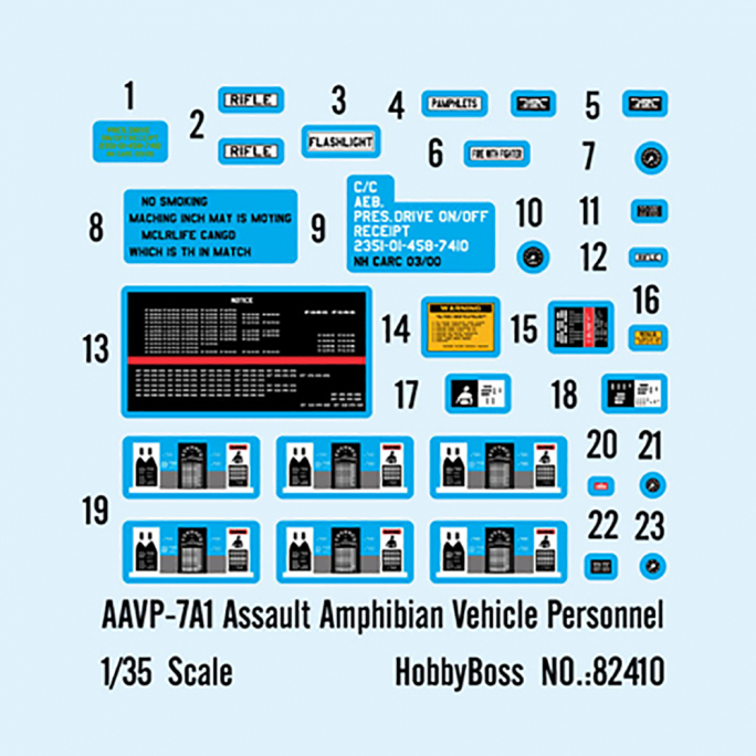 Char d'assaut amphibie AAVP-7A1  - 1/35 - HOBBYBOSS 82410