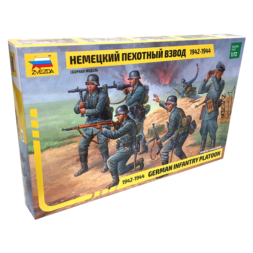 Infanterie Allemande Platoon 1942 / 44 - ZVEZDA 8078 - 1/72