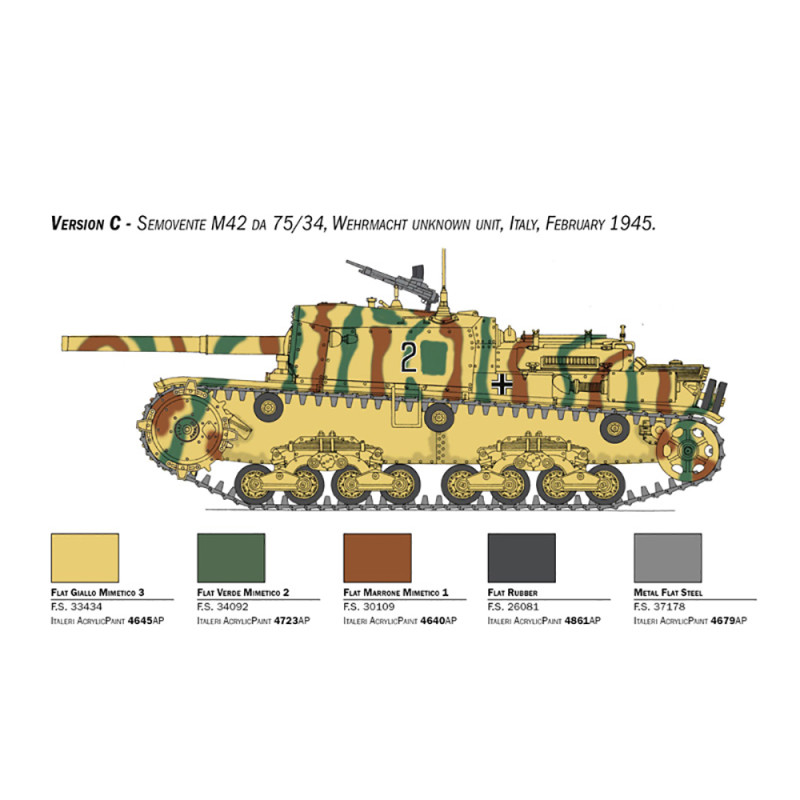 Char Italien Semovente M42 da 75/34 - ITALERI 6584 - 1/35