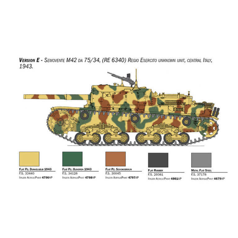 Char Italien Semovente M42 da 75/34 - ITALERI 6584 - 1/35
