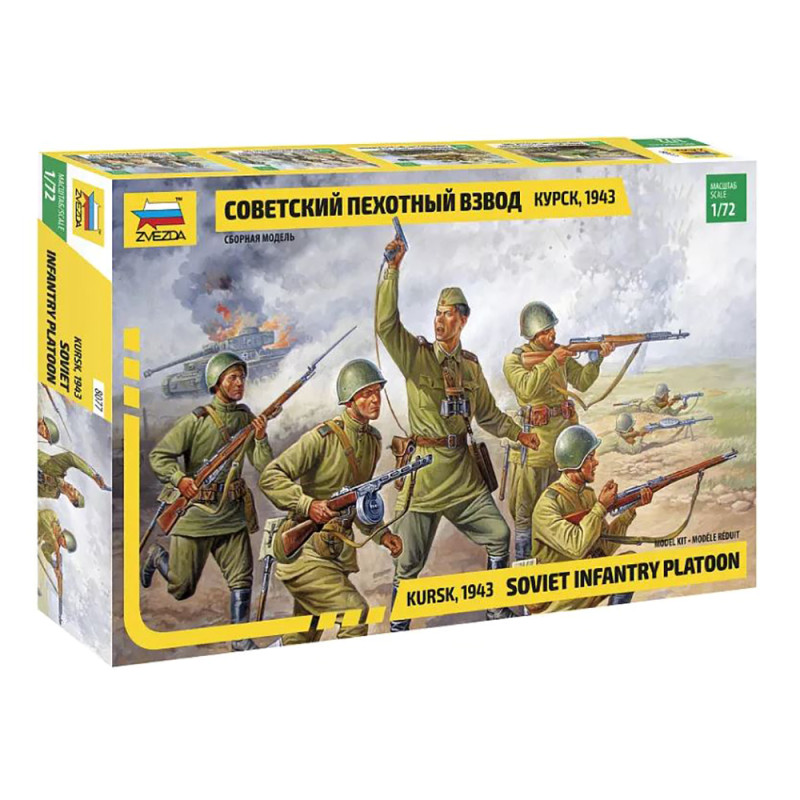 Infanterie Soviétique "Platoon" 1943 - ZVEZDA 8077 - 1/72