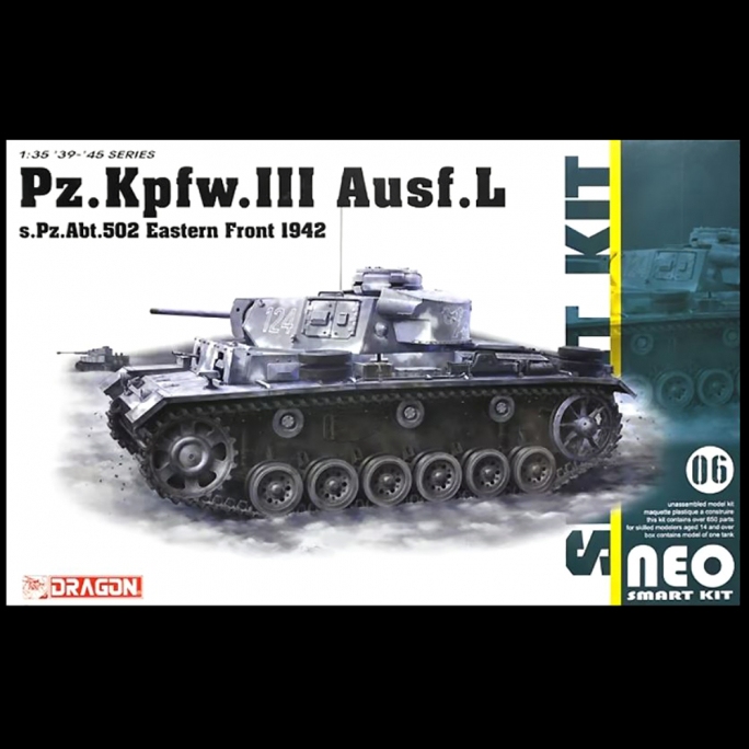 Char / Panzer Pz.Kpfw.III Front de l'EST 1942 - DRAGON 6957 - 1/35