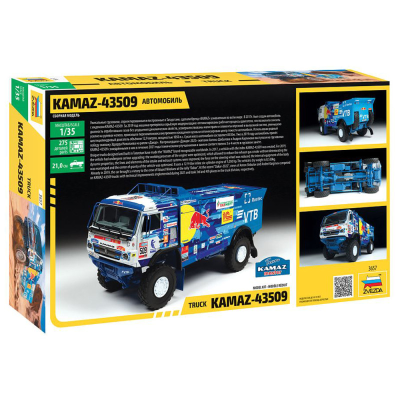 Camion de Rallye, KAMAZ 43509 - ZVEZDA 3657 - 1/35