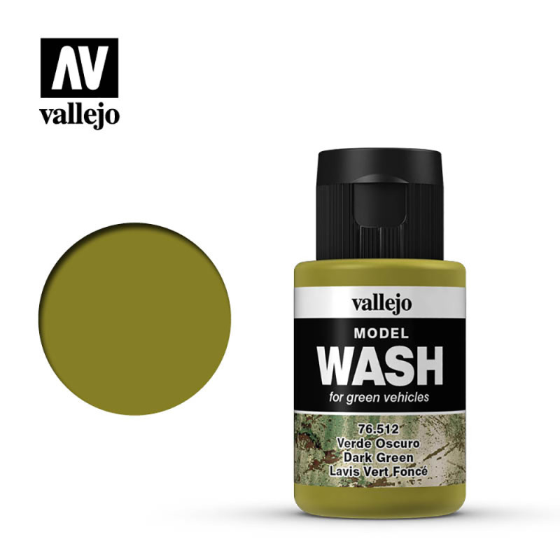 Lavis Vert Foncé, "WASH", 35ml - VALLEJO 76512 Lavis Vert Foncé, "WASH", 35ml - VALLEJO 76512