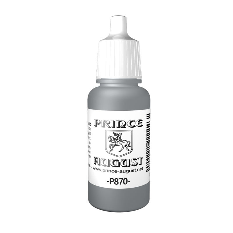 Peinture Acrylique, 17ml, Gris Marine Moyen - PRINCE AUGUST P870 - 158