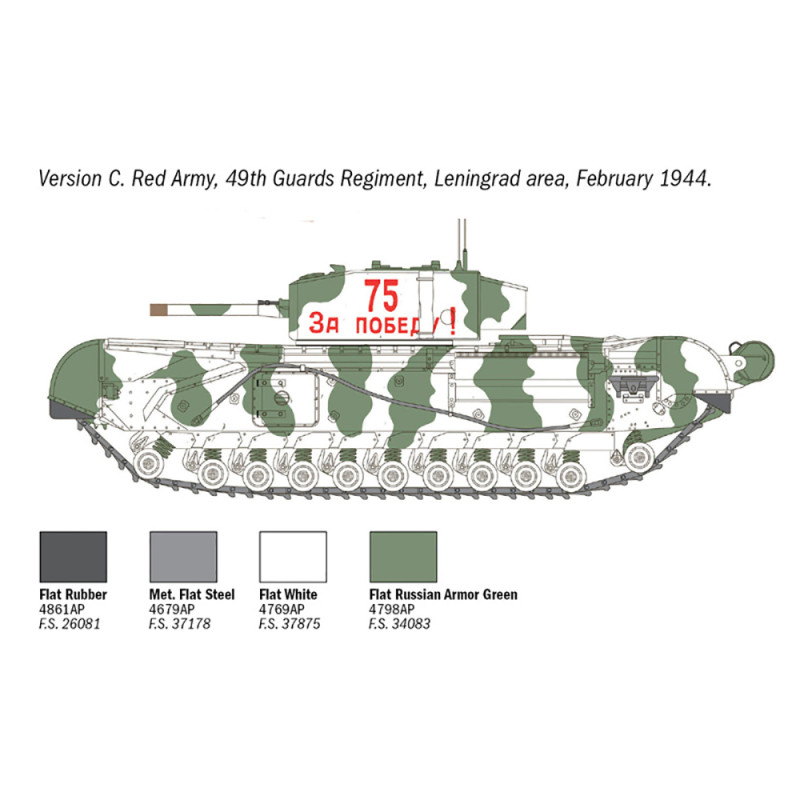 Tank Churchill Mk. III  -1/72-  ITALERI 7083