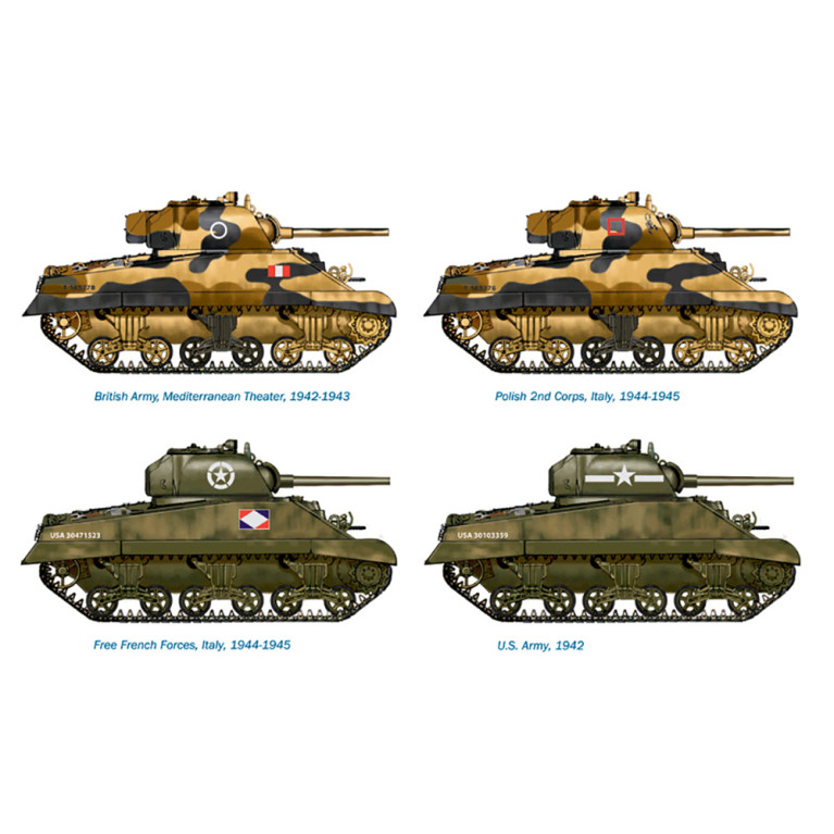 Char M4A2 Sherman III maquette à monter-1/72-ITALERI 7511