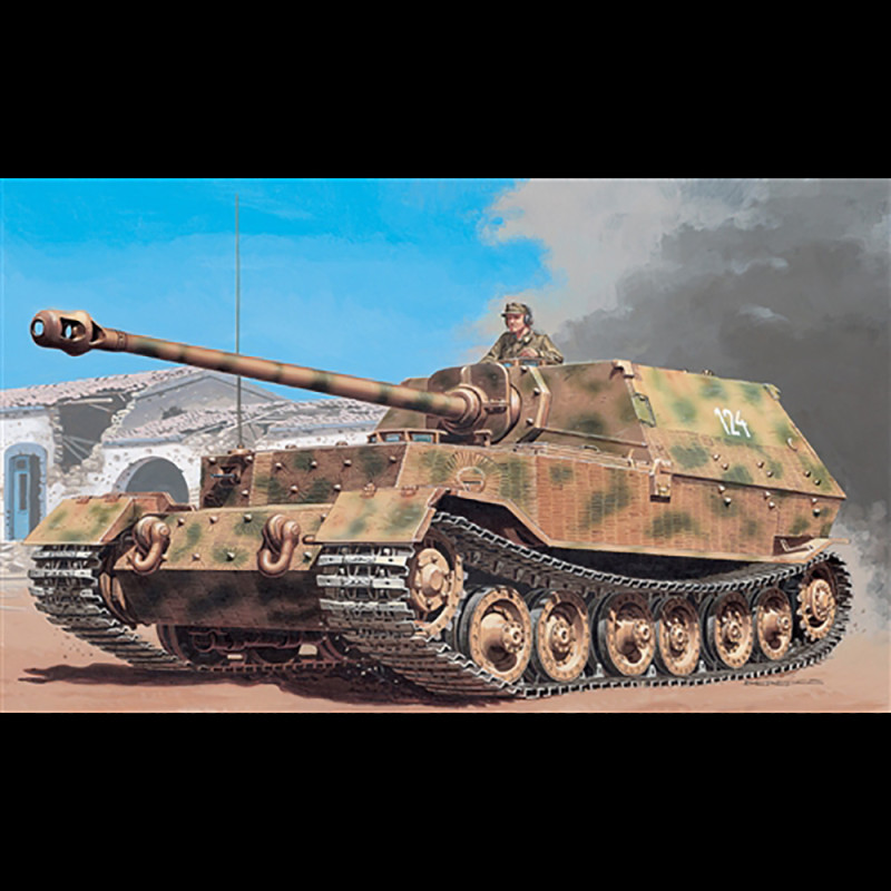 Kit Maquette Italeri Elephant Sd.Kfz. 184 Chasseur De Chars Tigre (P) Échelle 1/35 - Neuf