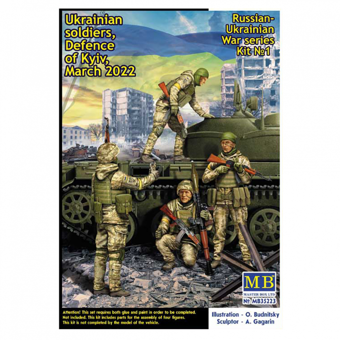 Soldats Ukrainiens, Défense de Kiev, Mars 2022 - MASTER BOX 35223 - 1/35