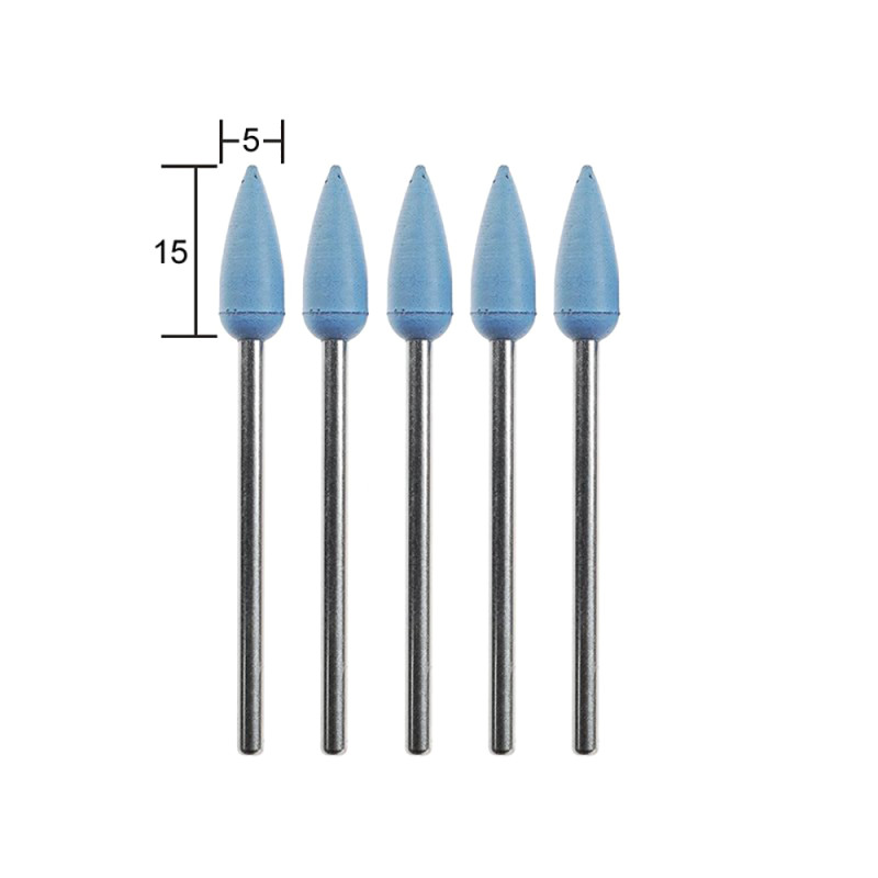 Polissoirs en Silicone, Ogives (x5) - PROXXON 28288